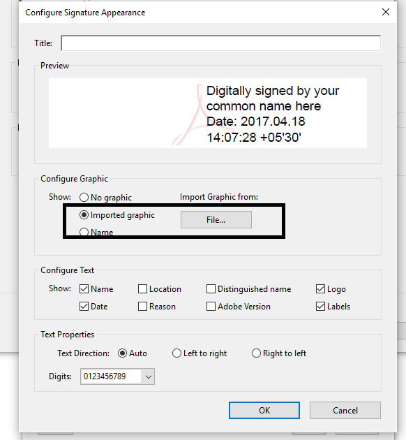 cannot see button for creating signature on adobe mac